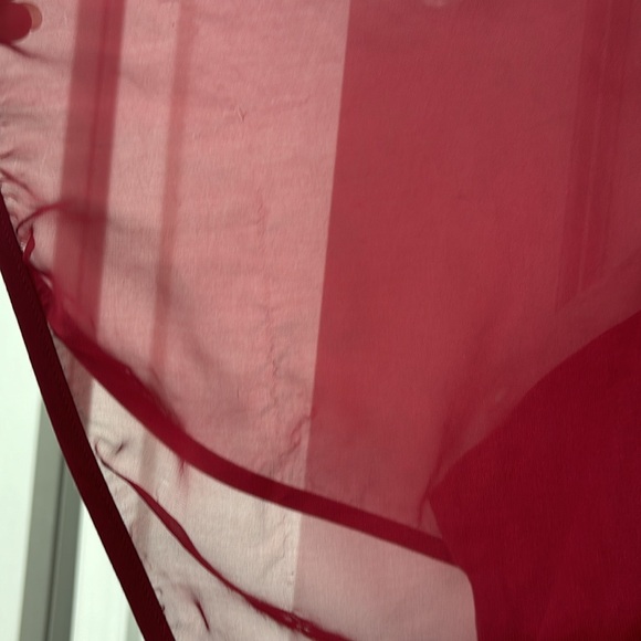 Unique Vintage red dress with capelet size large - Picture 13 of 13